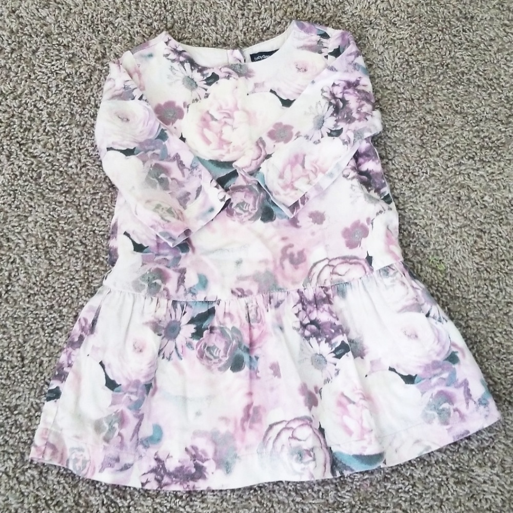 Gap girls floral lilac dress 18-24 months